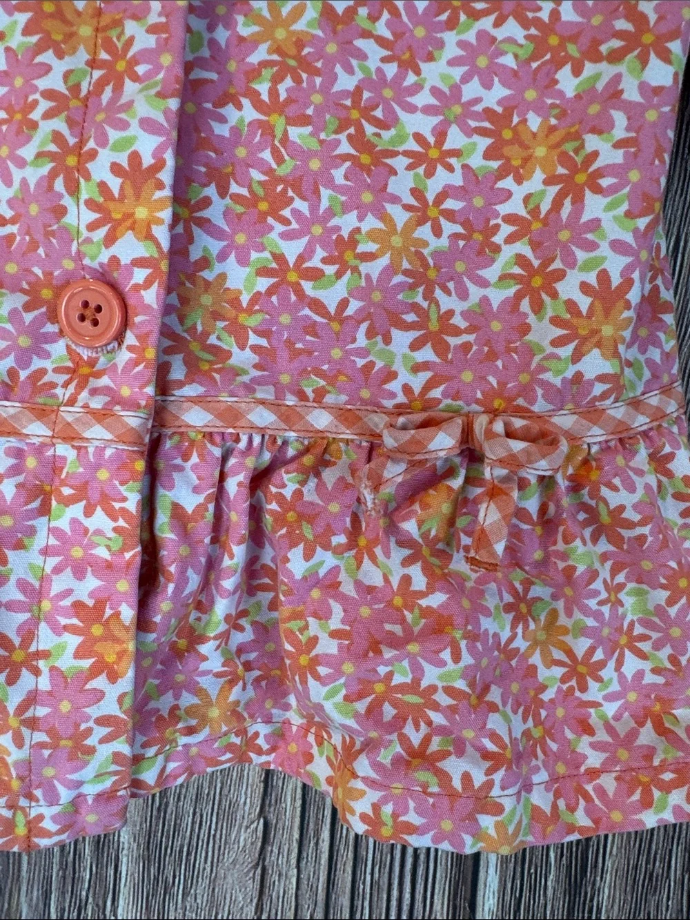 Gymboree Freshly Picked Floral Jacket Ruffled Hem Cuffs Bows